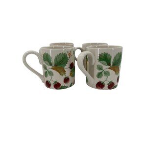 Royal Stafford‎ Wildberry Mug Set Of 4 England 3.5" Tall